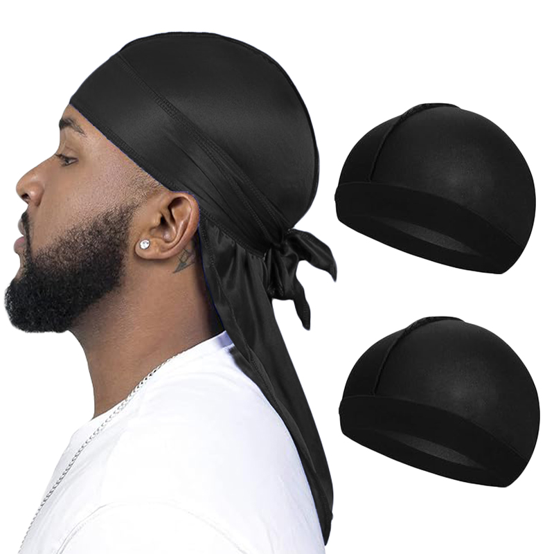 Bandana Doo Rag - 3 adet/grup Uzun Ipeksi Durag Uzun