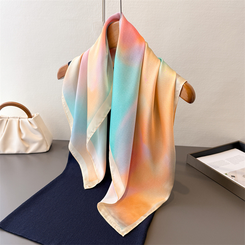 Scarf Silk Square - 2025 Tasarım Moda Kare İpek Eşarp