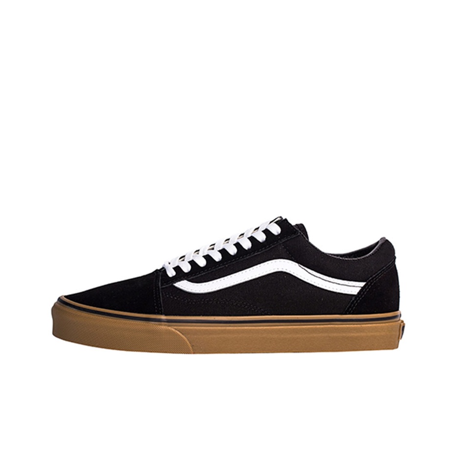 Vans Shoes Old Skool - Vans Old Skool Siyah Kauçuk Deri