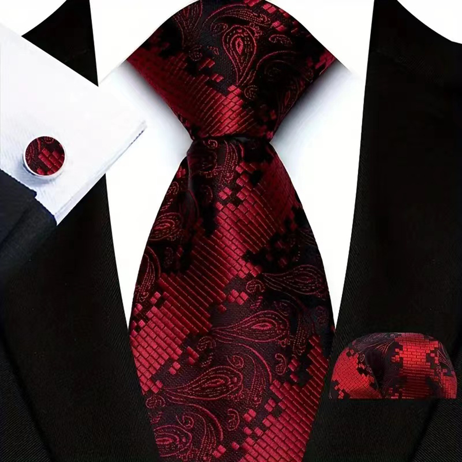 Erkekler İçin Yeni Kırmızı Koy - Pocket Square Set incelemesi ve fiyatı