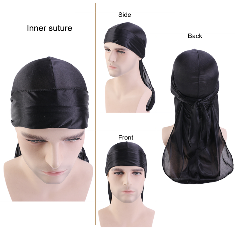 3 adet/grup Uzun Ipeksi Durag  - Bandana Doo Rag incelemesi ve fiyatı