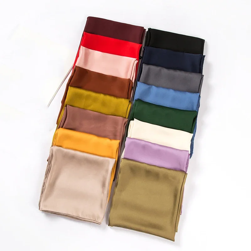 Saten Eşarp Kadın 70cm Düz Ren - Ascot Neck Scarf incelemesi ve fiyatı