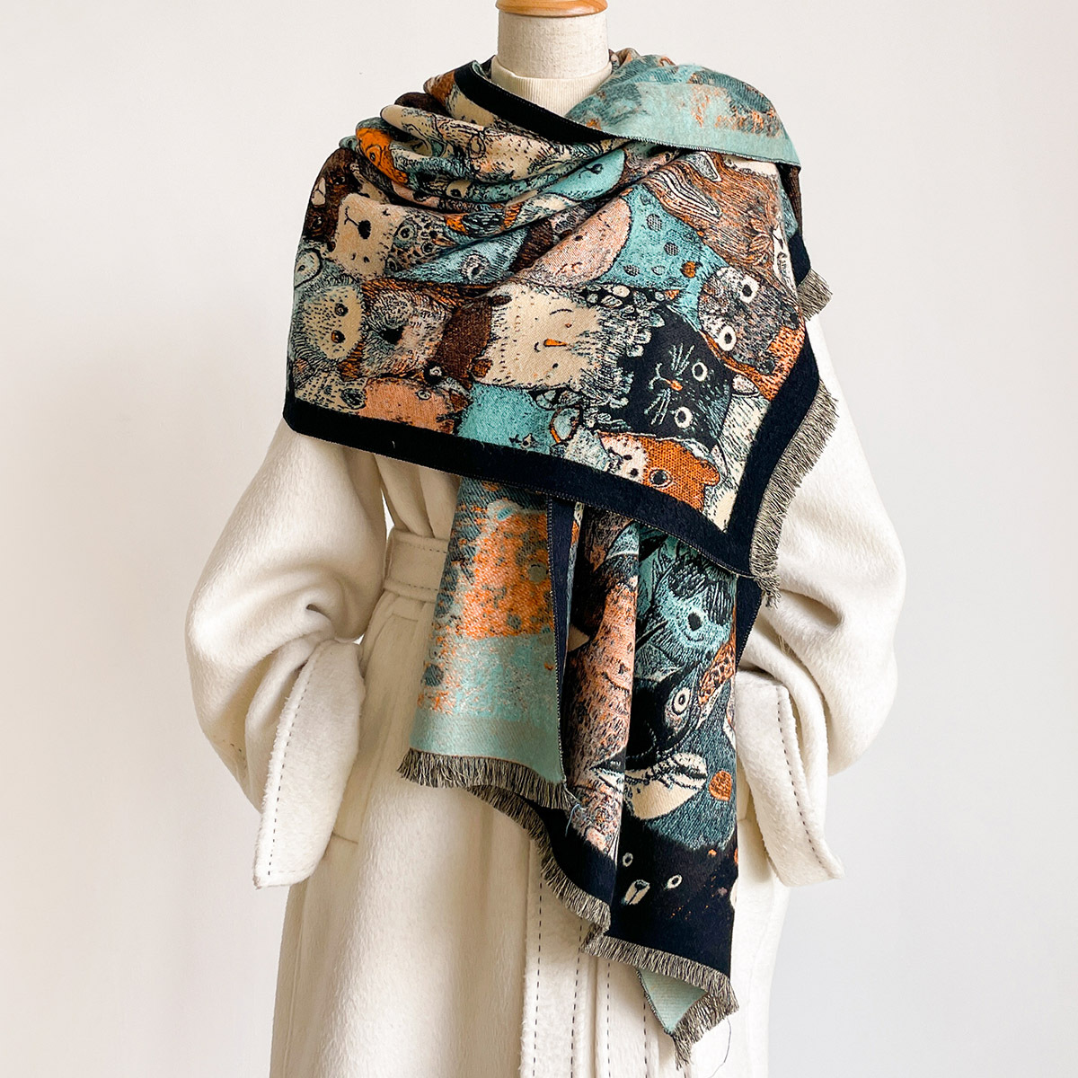 Kadınlar için İmitasyon Kaşmir - Pashmina Wrap Large incelemesi ve fiyatı