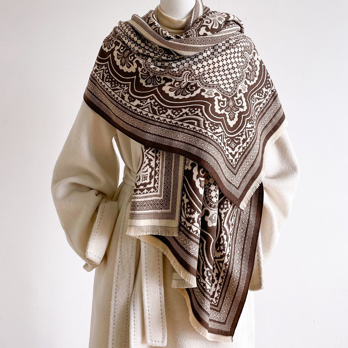 Kadınlar İçin İmitasyon Kaşmir - Pashmina Wrap Large incelemesi ve fiyatı