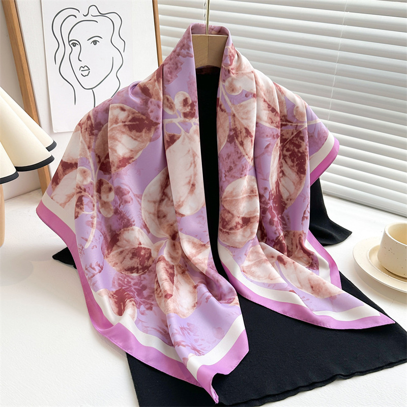 Retro 90cm baskılı büyük kare  - Scarf Silk Square incelemesi ve fiyatı